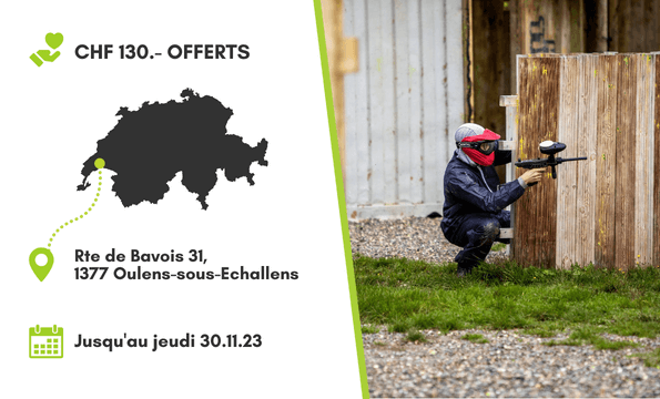 PAINTBALL | CHF 130.- offerts