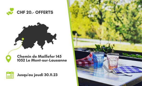 BRASSERIE CHEZ TOF | CHF 20.- offerts