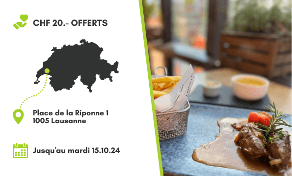 BRASSERIE BELGE | CHF 20.- offerts 