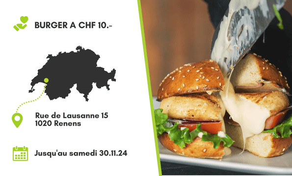 HOMEMADE BURGERS | Burger à CHF 10.-