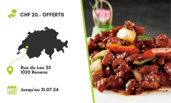 RESTAURANT JAPONAIS | CHF 20.- offerts 