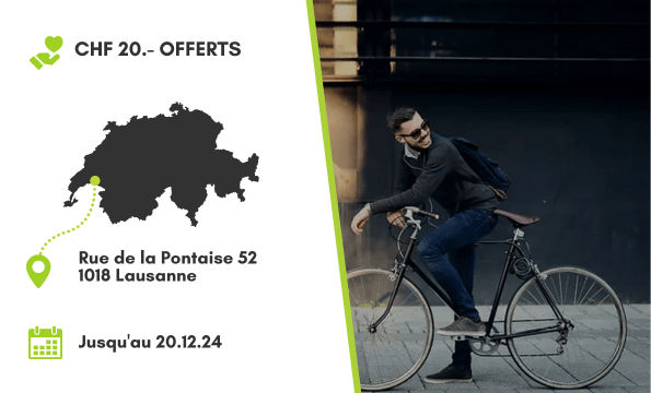 RÉPARATION DE VÉLO LAUSANNE | CHF 20.- offerts