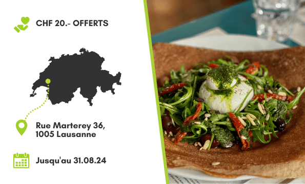 BISTROT LAUSANNE | CHF 20.- offerts 