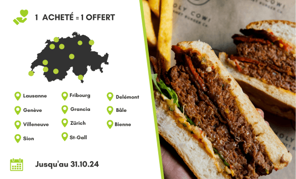 HOLY COW ! | 1 MENU acheté = 1 MENU offert (hors menu étudiant)