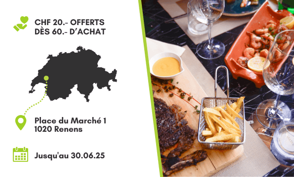 RESTAURANT & STEAKHOUSE | CHF 20.- offerts