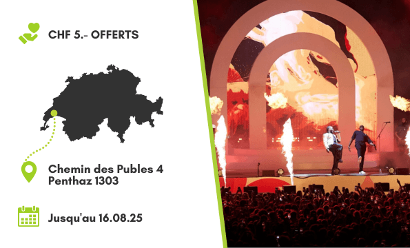 VENOGE FESTIVAL | CHF 5.- OFFERTS