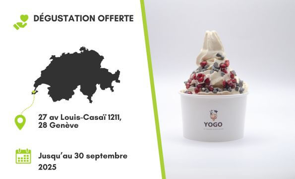 YOGOURT GLACÉ | 1 dégustation offerte