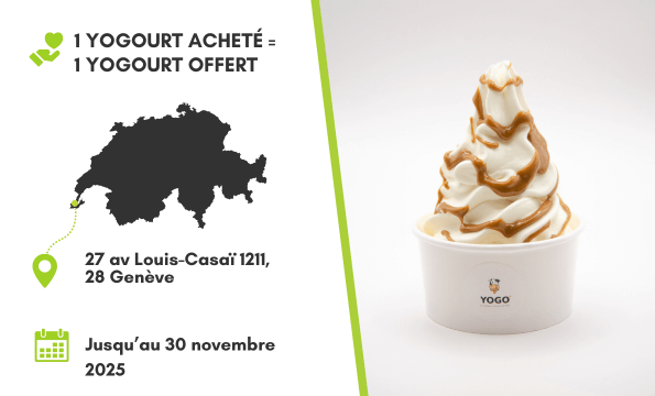 YOGO | 1 yogourt acheté = le même offert