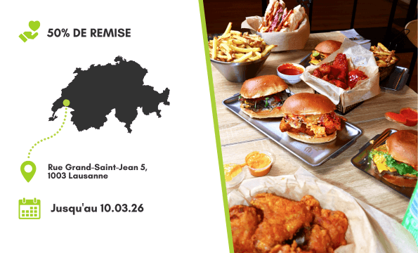 RESTAURATION RAPIDE | 50% de remise