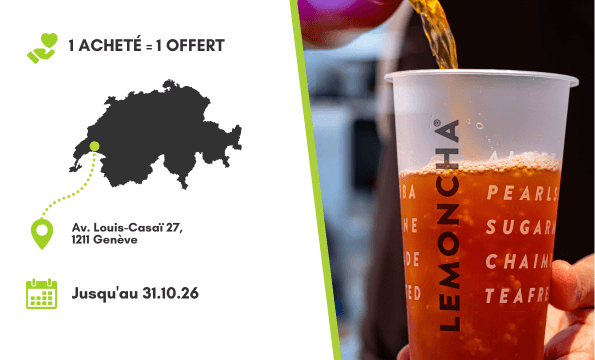 LEMONCHA: Boissons de thé | 1 acheté = 1 offert
